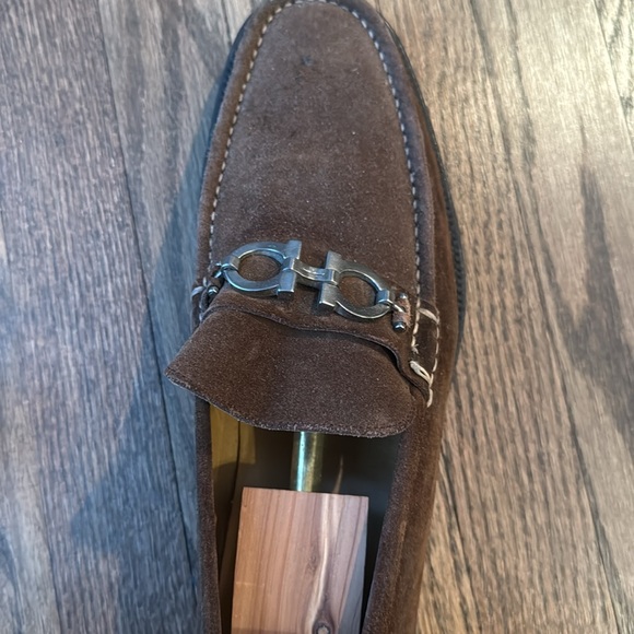 Ferragamo suade mens loafers size 14 - Picture 5 of 10